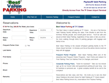 Tablet Screenshot of bestvalueparking.com
